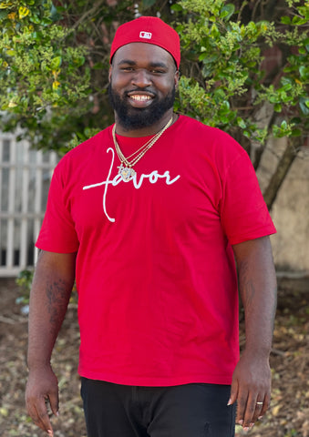 Favor T-Shirt Red and White