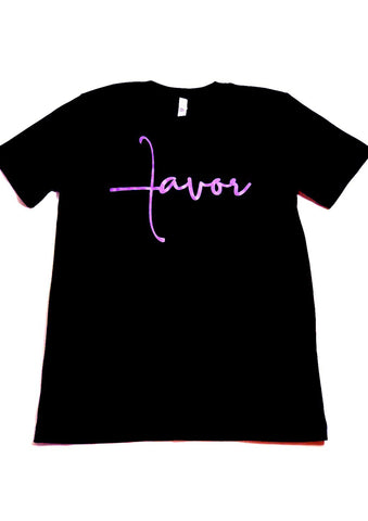 Favor T-Shirt Purple and Black
