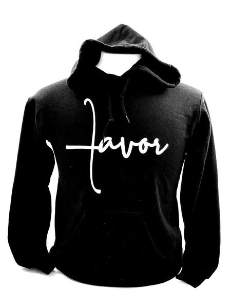 Favor Hoodie Black and White - Jewellery Unique Gifts & Accessories