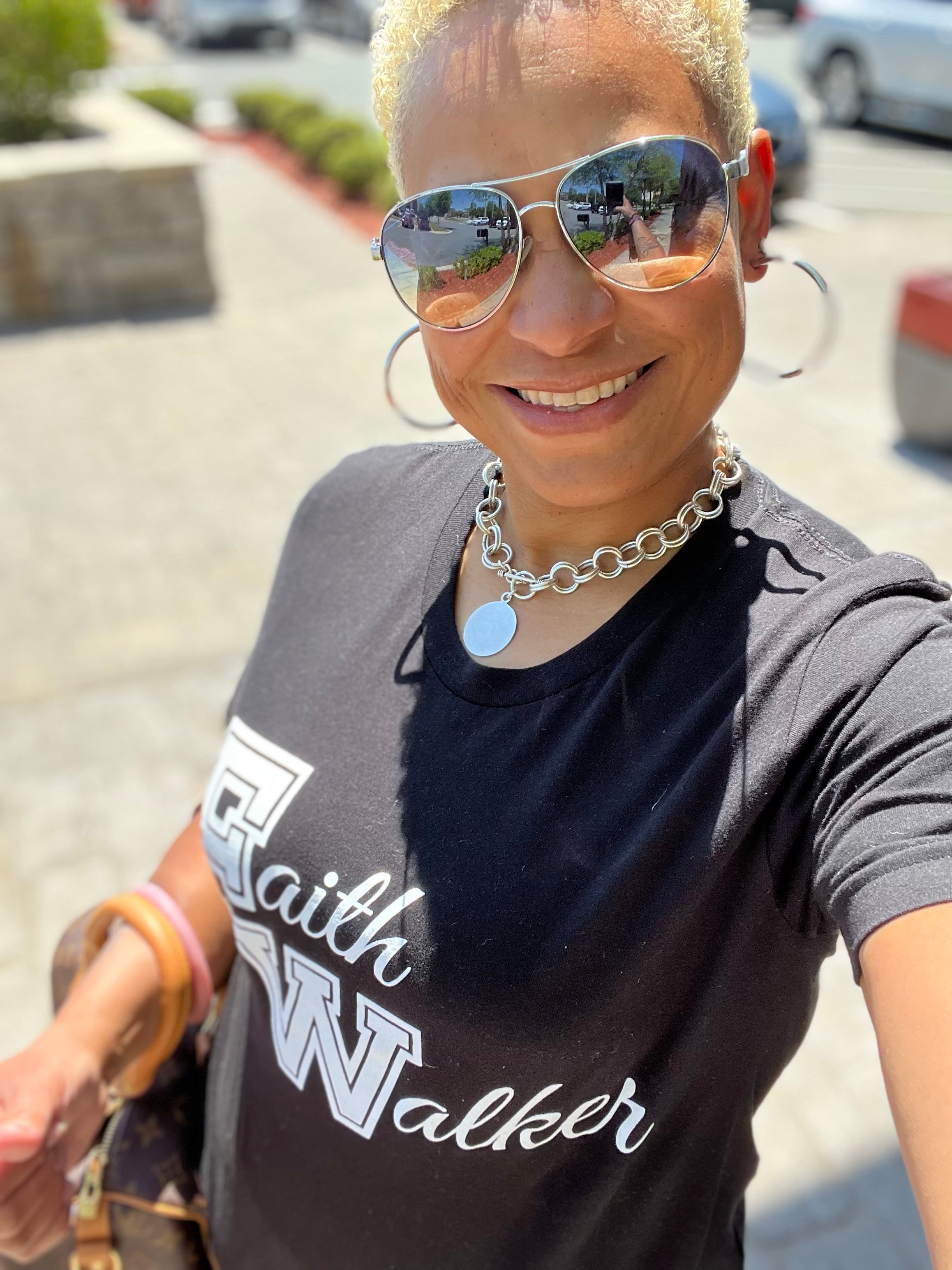 Faith Walker T-Shirt Black and White - Jewellery Unique Gifts & Accessories