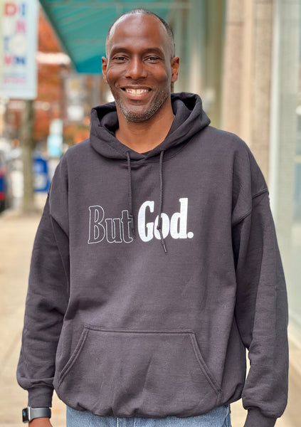 But God. Hoodie - Black and White - Jewellery Unique Gifts & Accessories