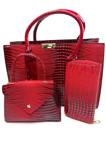 Red 3-in-1 Handbag