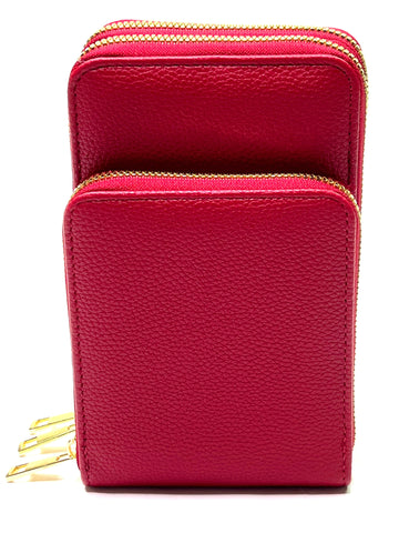 Red Crossbody Wallet