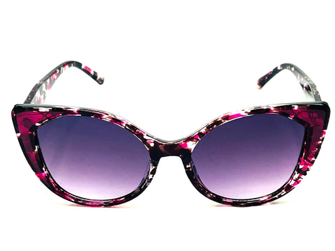 Black and Purple Cat-eye Sunglasses