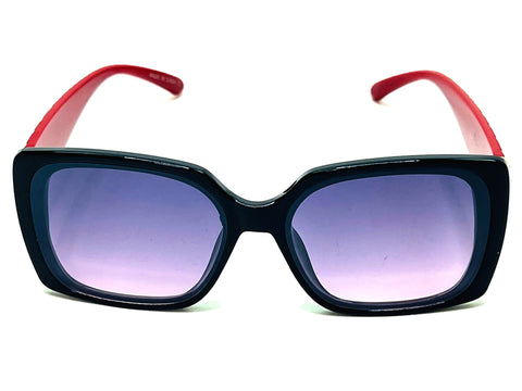 Black and Red Oversized Sunglasses