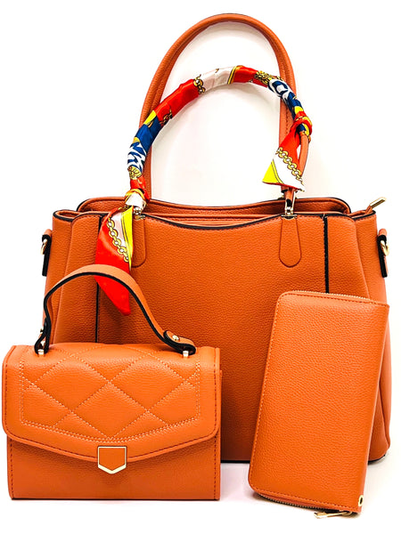 Orange 3-in-1 Handbag