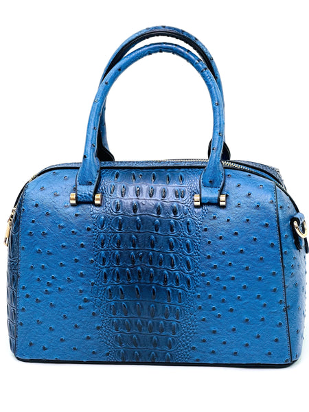 Blue Embossed Doctors Satchel