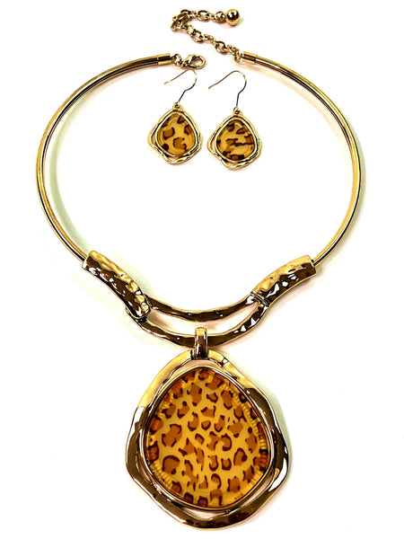 Leopard Statement Necklace Set - Jewellery Unique Gifts & Accessories
