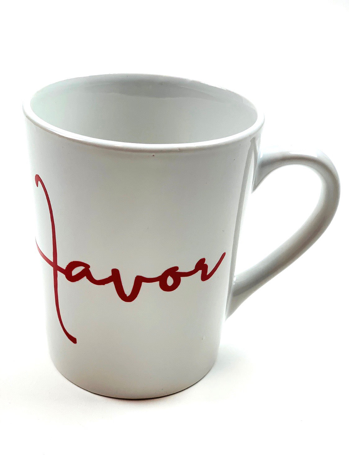 Red Favor Mug - Horizontal - Jewellery Unique Gifts & Accessories