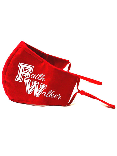 Face Mask - Faith Walker Red - Jewellery Unique Gifts & Accessories