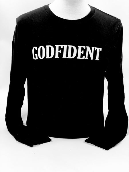 GODFIDENT Long Sleeve Black and White - Jewellery Unique Gifts & Accessories