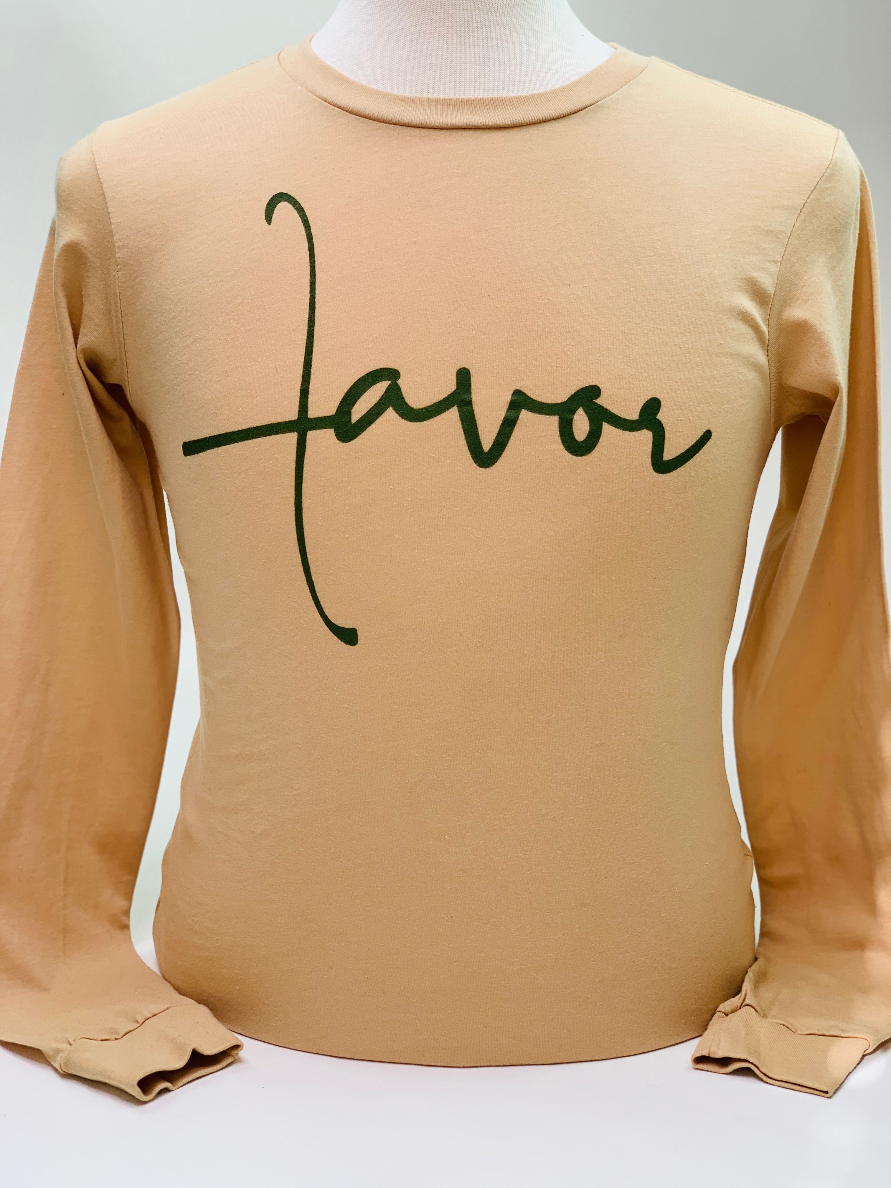 Favor Long-Sleeve Shirt Khaki & Green - Jewellery Unique Gifts & Accessories