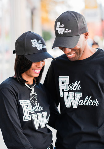 Faith Walker Hat - Black & White