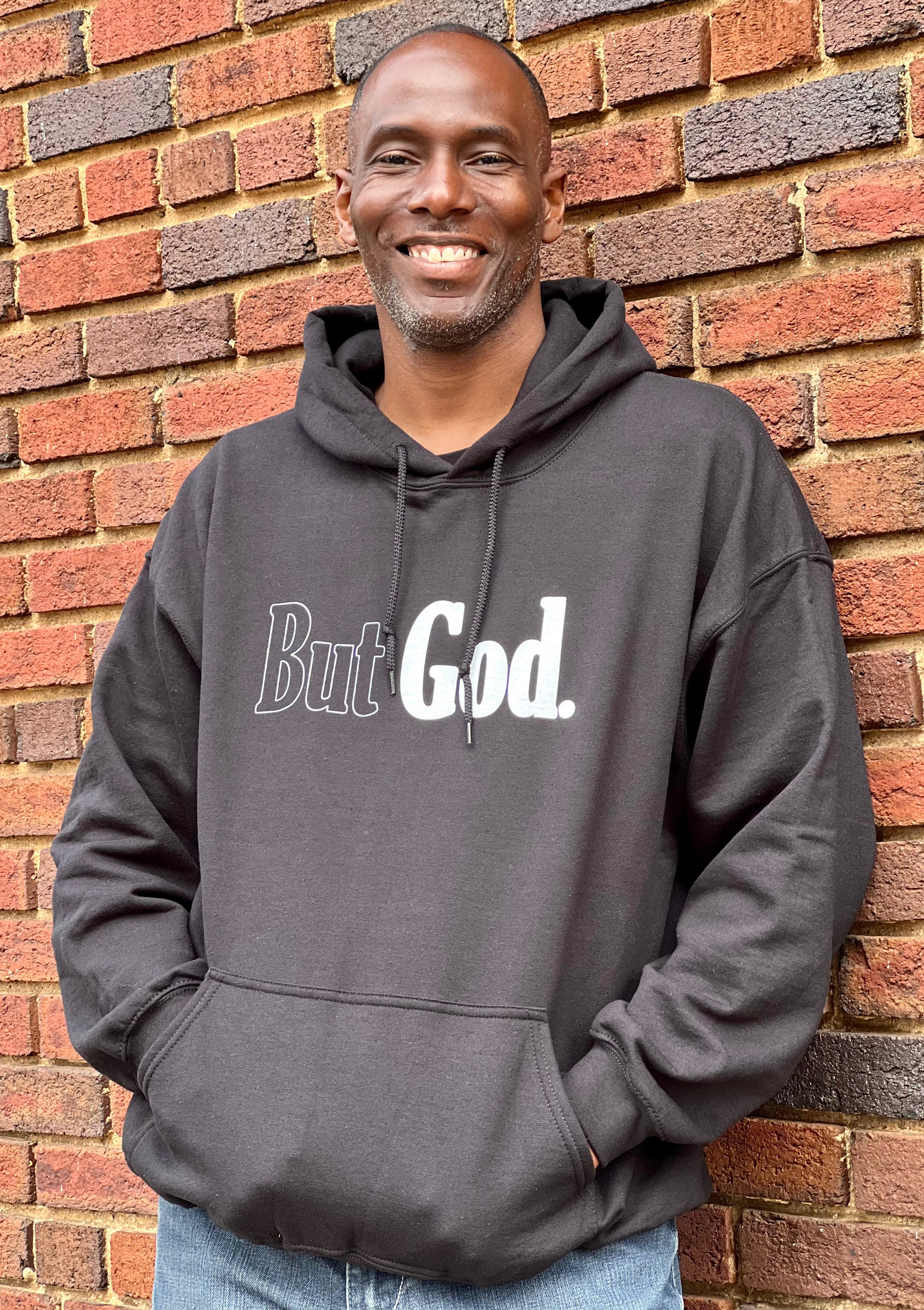 But God. Hoodie - Black and White - Jewellery Unique Gifts & Accessories