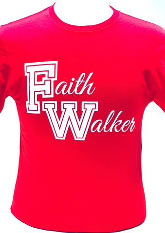 Faith Walker T-Shirt Red and White
