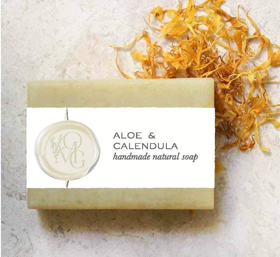 Aloe & Calendula Handmade Natural Soap - Jewellery Unique Gifts & Accessories